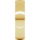 18K Yellow 5 mm Lightweight Comfort-Fit Half Round Band Size 10