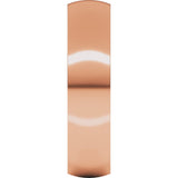 14K Rose 5 mm Lightweight Comfort-Fit Half Round Band Size 10