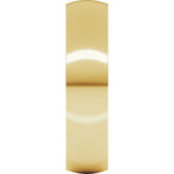 18K Yellow Gold 5 mm Lightweight Comfort-Fit Half Round Band Size 5.5