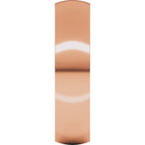 10K Rose Gold 5 mm Lightweight Comfort-Fit Half Round Band Size 12