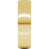 10K Yellow Gold 5.5 mm Lightweight Comfort-Fit Half Round Band Size 9