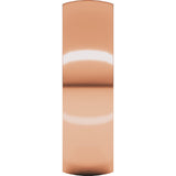 14K Rose 6 mm Half Round Comfort Fit Light Band