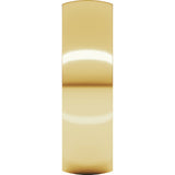 18K Yellow Gold 6 mm Lightweight Comfort-Fit Half Round Band Size 7
