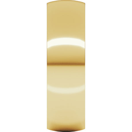 22K Yellow Gold 6 mm Lightweight Comfort-Fit Half Round Band Size 8.5