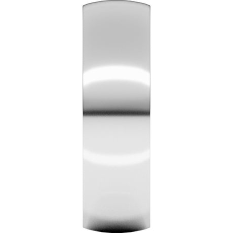 10K White 6 mm Lightweight Comfort-Fit Half Round Band