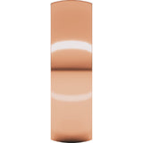 10K Rose Gold 6 mm Lightweight Comfort-Fit Half Round Band Size 10
