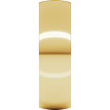 14K Yellow 6 mm Lightweight Comfort-Fit Half Round Band