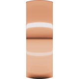14K Rose 7 mm Half Round Comfort Fit Light Band Size 7.5