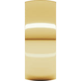 14K Yellow 8 mm Lightweight Comfort-Fit Half Round Band
