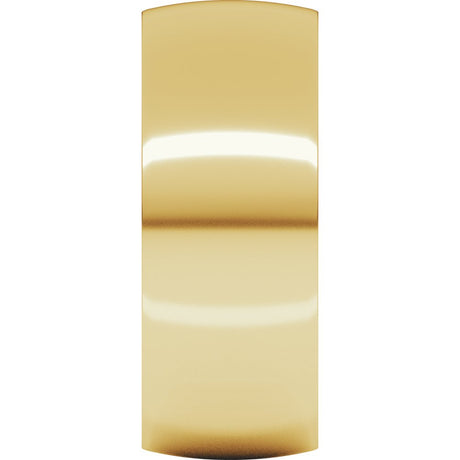 14K Yellow 8 mm Lightweight Comfort-Fit Half Round Band