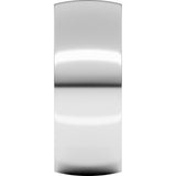 Platinum 8 mm Lightweight Comfort-Fit Half Round Band Size 6