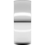 14K White Gold 8 mm Lightweight Comfort-Fit Half Round Band