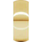22K Yellow 8 mm Comfort-Fit Half Round Band Size 10