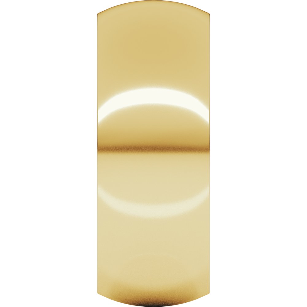 10K Yellow 8 mm Half Round Comfort Fit Band