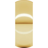 10K Yellow 8 mm Half Round Comfort Fit Band