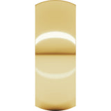 22K Yellow Gold 8 mm Comfort-Fit Half Round Band Size 10 