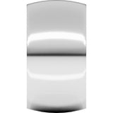 14K White Gold 11 mm Lightweight Comfort-Fit Half Round Band Size 7