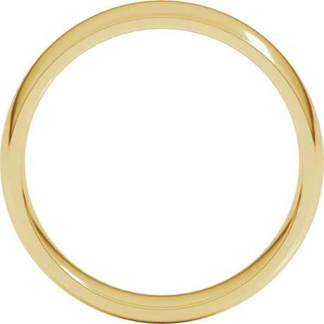 14K Yellow Gold 5.5 mm Lightweight Comfort-Fit Half Round Band Size 8