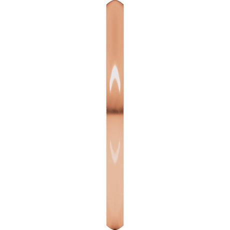10K Rose Gold 1.5 mm Lightweight Comfort-Fit Half Round Band Size 6.5