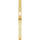 14K Yellow Gold 1.5 mm Lightweight Comfort-Fit Half Round Band Size 4