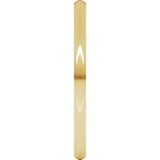 14K Yellow 1.5 mm Half Round Comfort Fit Light Band