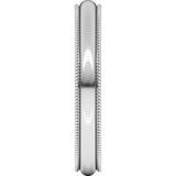 Continuum Sterling Silver 3 mm Milgrain Half Round Band Size 8