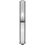 Continuum Sterling Silver 3 mm Milgrain Half Round Band Size 8 