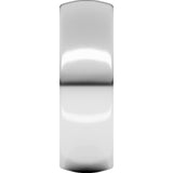 Platinum 7 mm Heavyweight Comfort-Fit Half Round Band Size 11