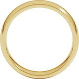 10K Yellow 6 mm Lightweight Comfort-Fit Half Round Band Size 10