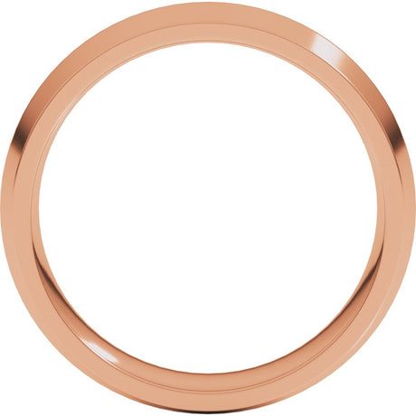 14K Rose Gold 6 mm Comfort-Fit Knife Band Size 9