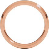 14K Rose Gold 6 mm Comfort-Fit Knife Band Size 9