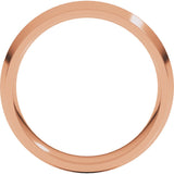 14K Rose Gold 6 mm Comfort-Fit Knife Band Size 9