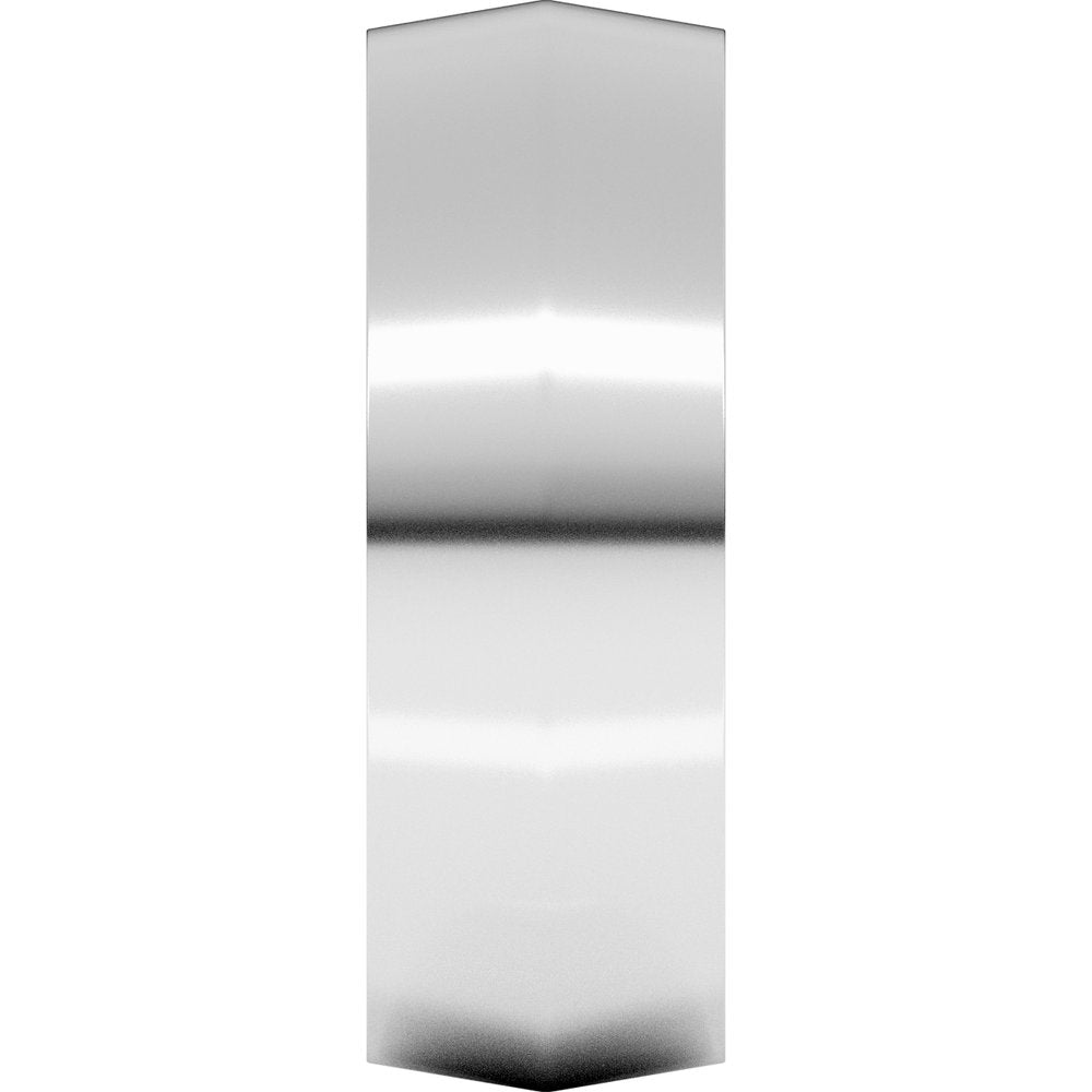 14K White Gold 7 mm Comfort-Fit Knife Band Size 10.5