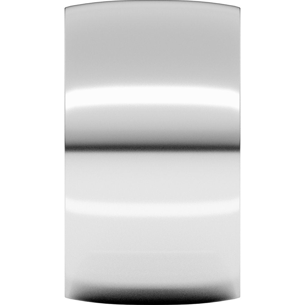 14K White Gold 12 mm Lightweight Comfort-Fit Half Round Band Size 6.5