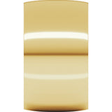 14K Yellow Gold 12 mm Lightweight Comfort-Fit Half Round Band Size 5