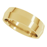 14K Yellow Gold 6 mm Comfort-Fit Knife Band Size 7.5