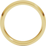 14K Yellow 7 mm Comfort-Fit Knife Band