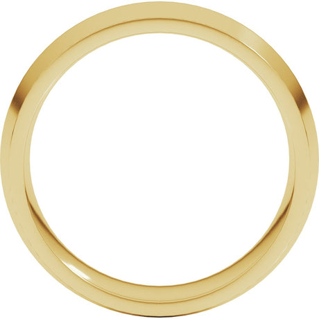 14K Yellow 7 mm Comfort-Fit Knife Band Size 10