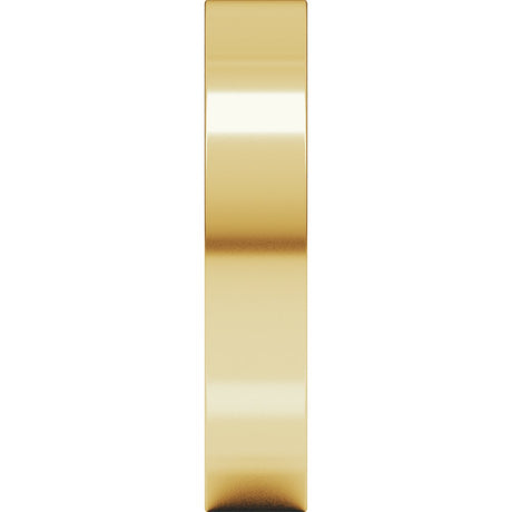 14K Yellow Gold 4 mm Comfort-Fit Square Band Size 7