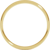 18K Yellow Gold 5 mm Rope Comfort-Fit Half Round Band Size 8