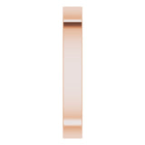 14K Rose Gold 3 mm Comfort-Fit Square Band Size 7