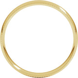 10K Yellow Gold 4 mm Rope Comfort-Fit Half Round Band Size 8.5