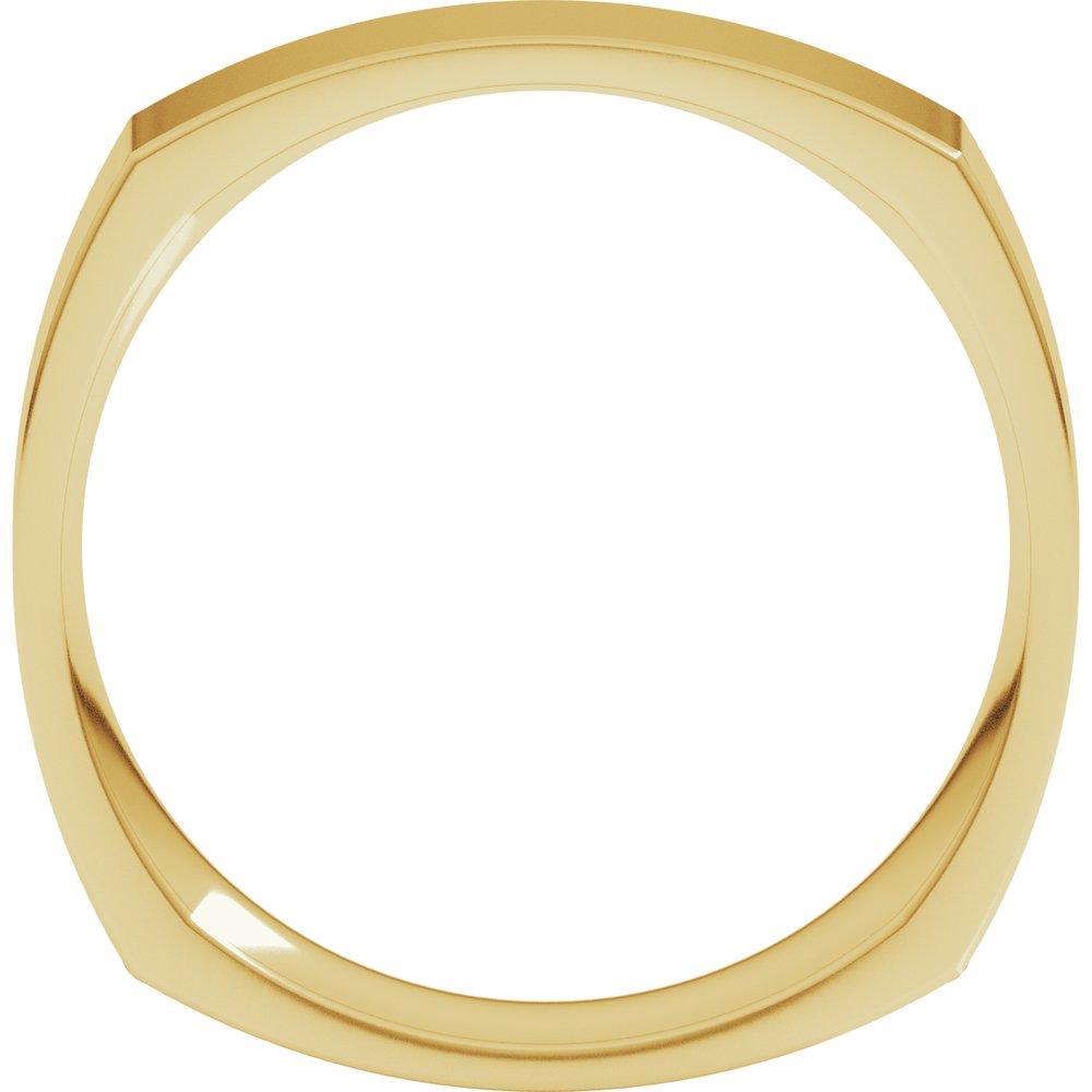 10K Yellow Gold5 mm Comfort-Fit Square Band Size 7