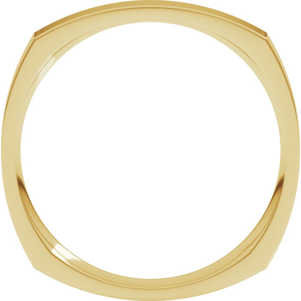 14K Yellow Gold 2.5 mm Comfort-Fit Square Band Size 5