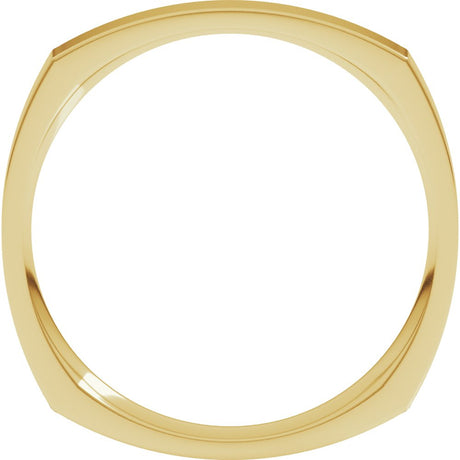 14K Yellow Gold 2.5 mm Comfort-Fit Square Band Size 5