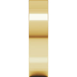 14K Yellow 5 mm Square Comfort Fit Band Size  9.5