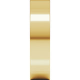 14K Yellow Gold 5 mm Comfort-Fit Square Band Size 7
