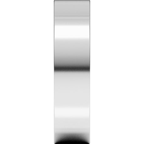 14K White Gold 5 mm Comfort-Fit Square Band Size 5.5