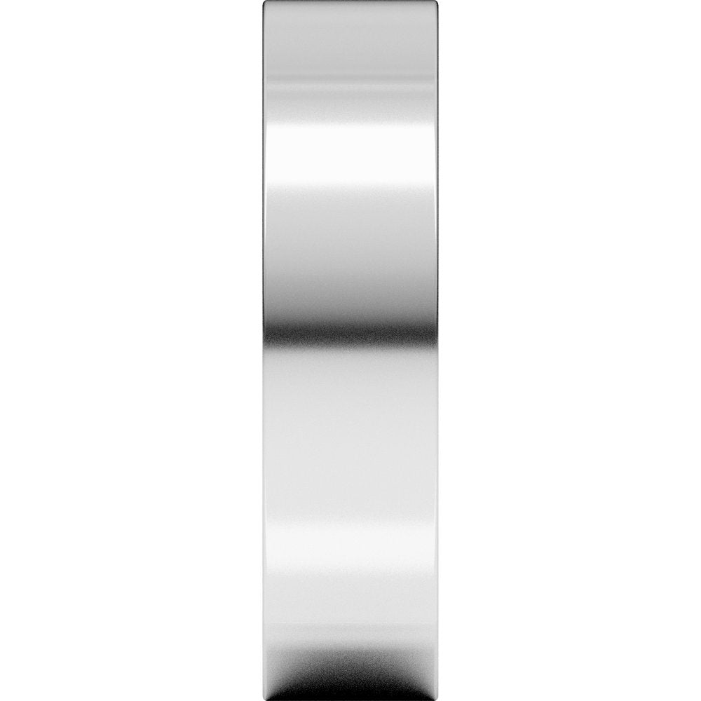 Sterling Silver 5 mm  Square Comfort-Fit Band Size 11