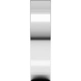 Sterling Silver 5 mm  Square Comfort-Fit Band Size 11